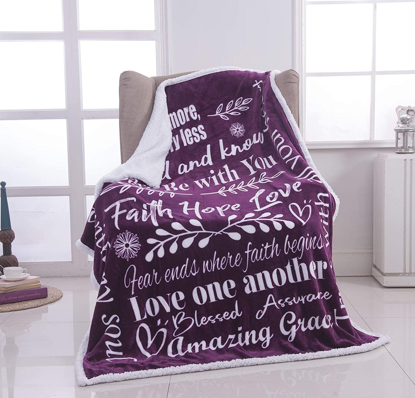 Faith Hope Love Blankets for Women or Men
