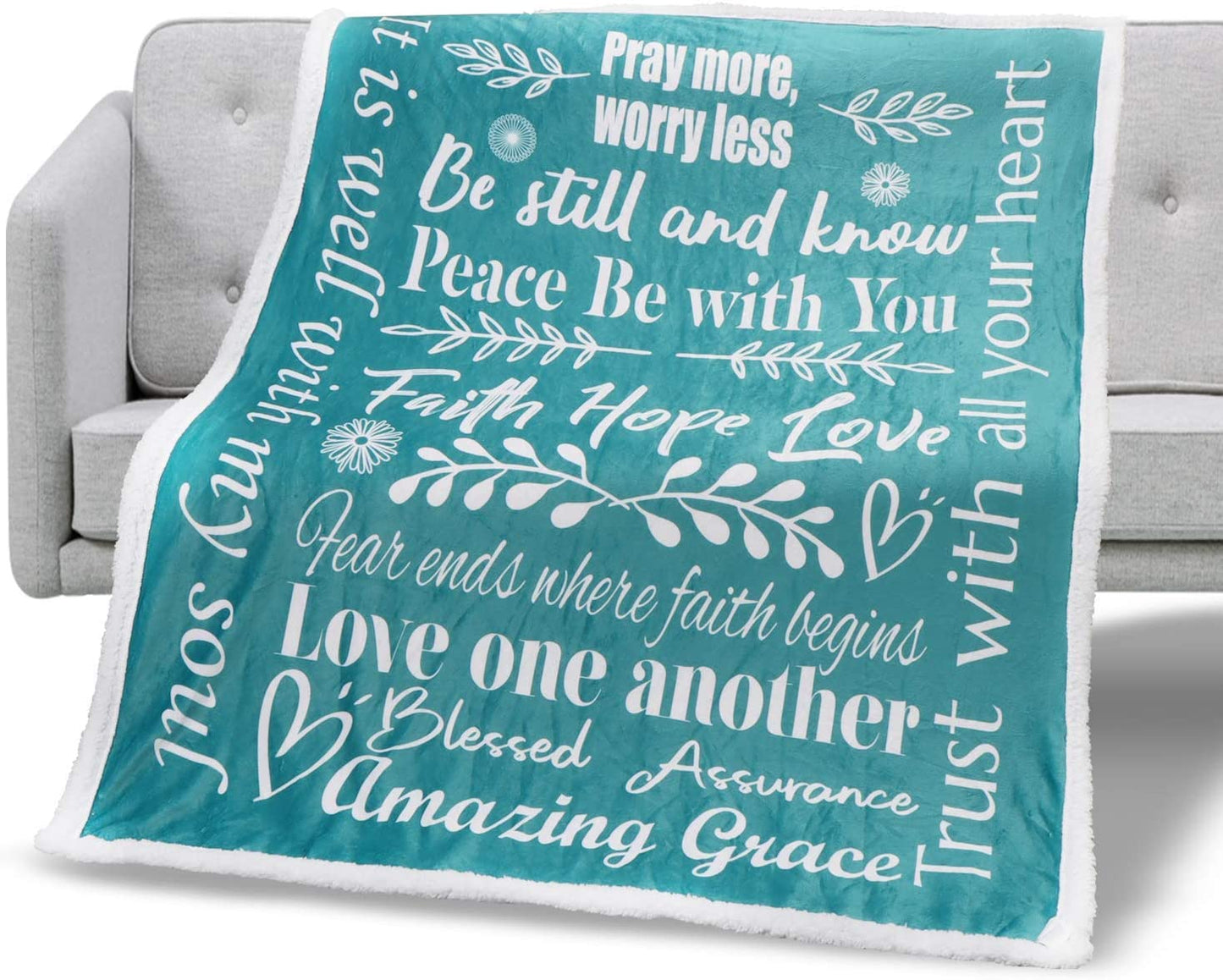 Faith Hope Love Blankets for Women or Men