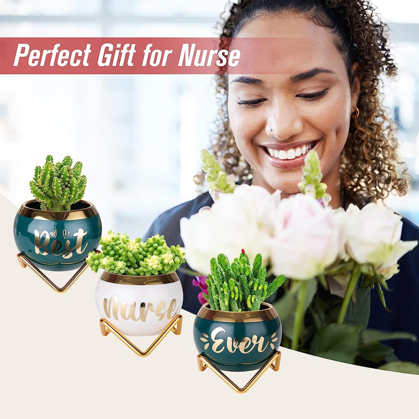 Best Nana Ever Succulent Pots - Birthday Gifts for Nana
