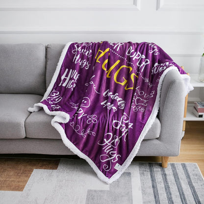 Hug Blanket Throw - Snuggly Soft Fleece Blanket Gift for Loved One