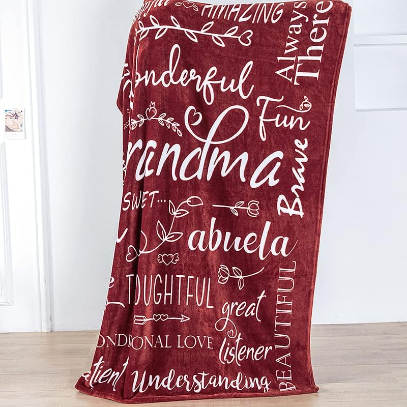 Wonderful Grandma Blanket: Inspiring Words Printed for You