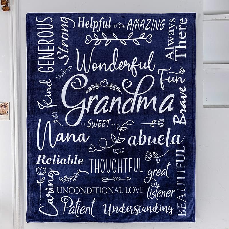 Wonderful Grandma Blanket: Inspiring Words Printed for You