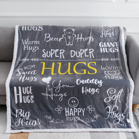 Hug Blanket Throw - Snuggly Soft Fleece Blanket Gift for Loved One