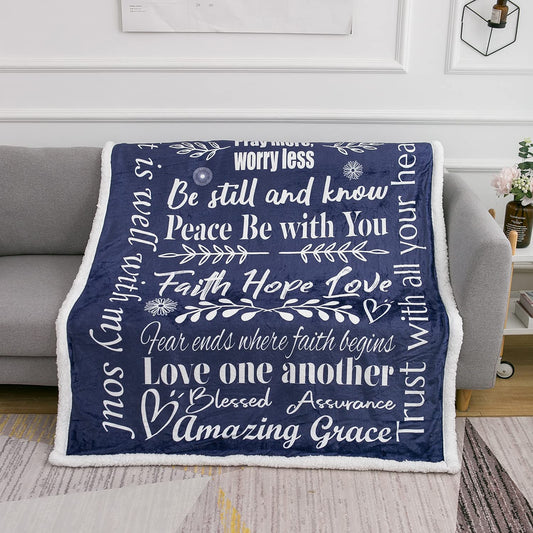 Faith Hope Love Blankets for Women or Men