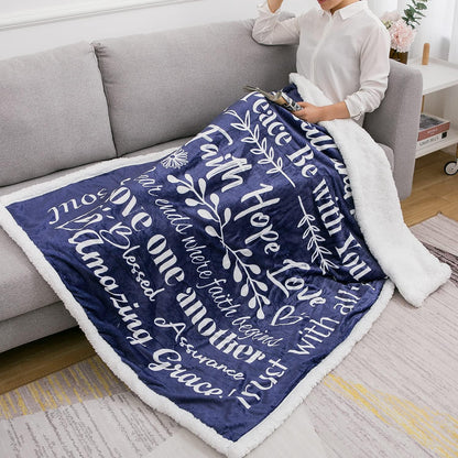 Faith Hope Love Blankets for Women or Men