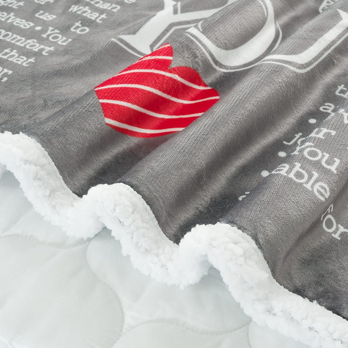 40th, 50th, 60th, 70th Years Throw Blanket with Loving Messages